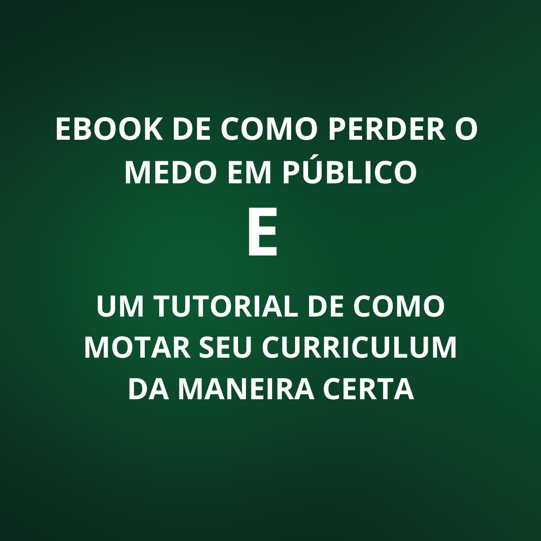 EBOOK DE COMO PERDER O MEDO EM PÚBLICO